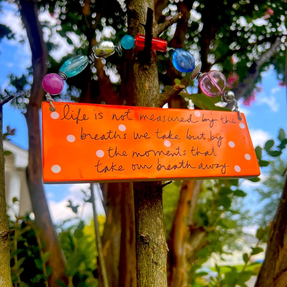 Sandra Magsamen Sign Art Decor Ceramic Plaque Beads